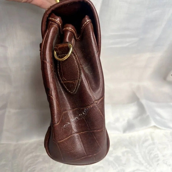 Carryland USA Faux Croc Satchel Purse Vintage - Picture 6 of 15